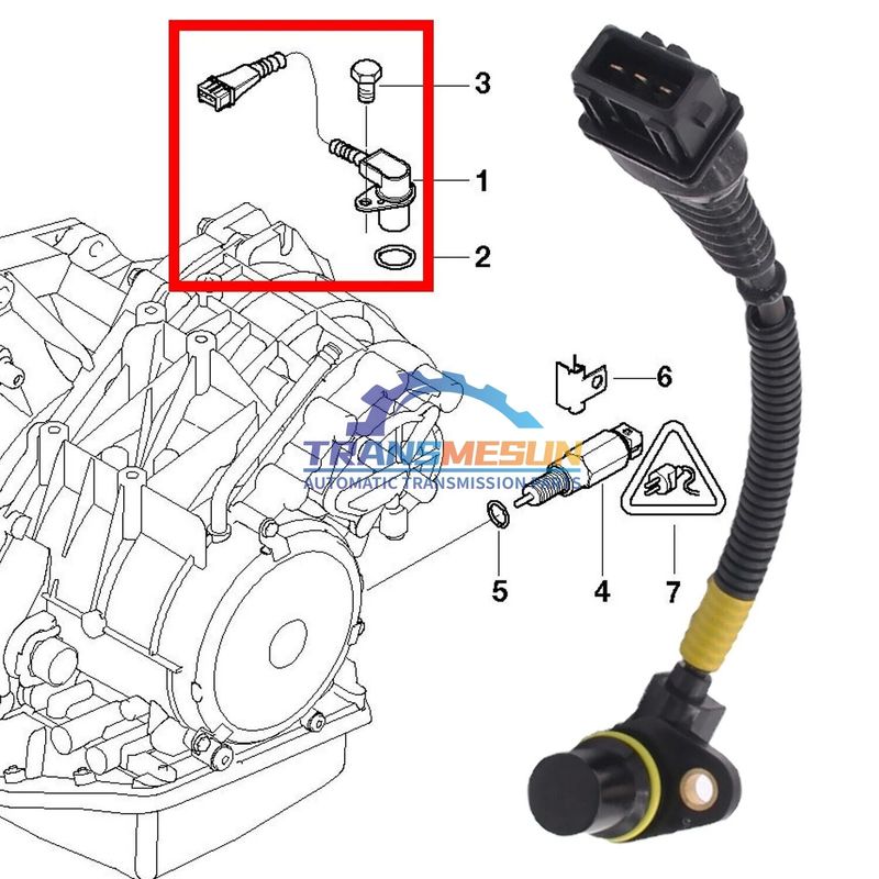 ट्रांसमिशन गति सेंसर 24357518732 मिनी कूपर R50 R52 1.6L GACVT16Z के लिए